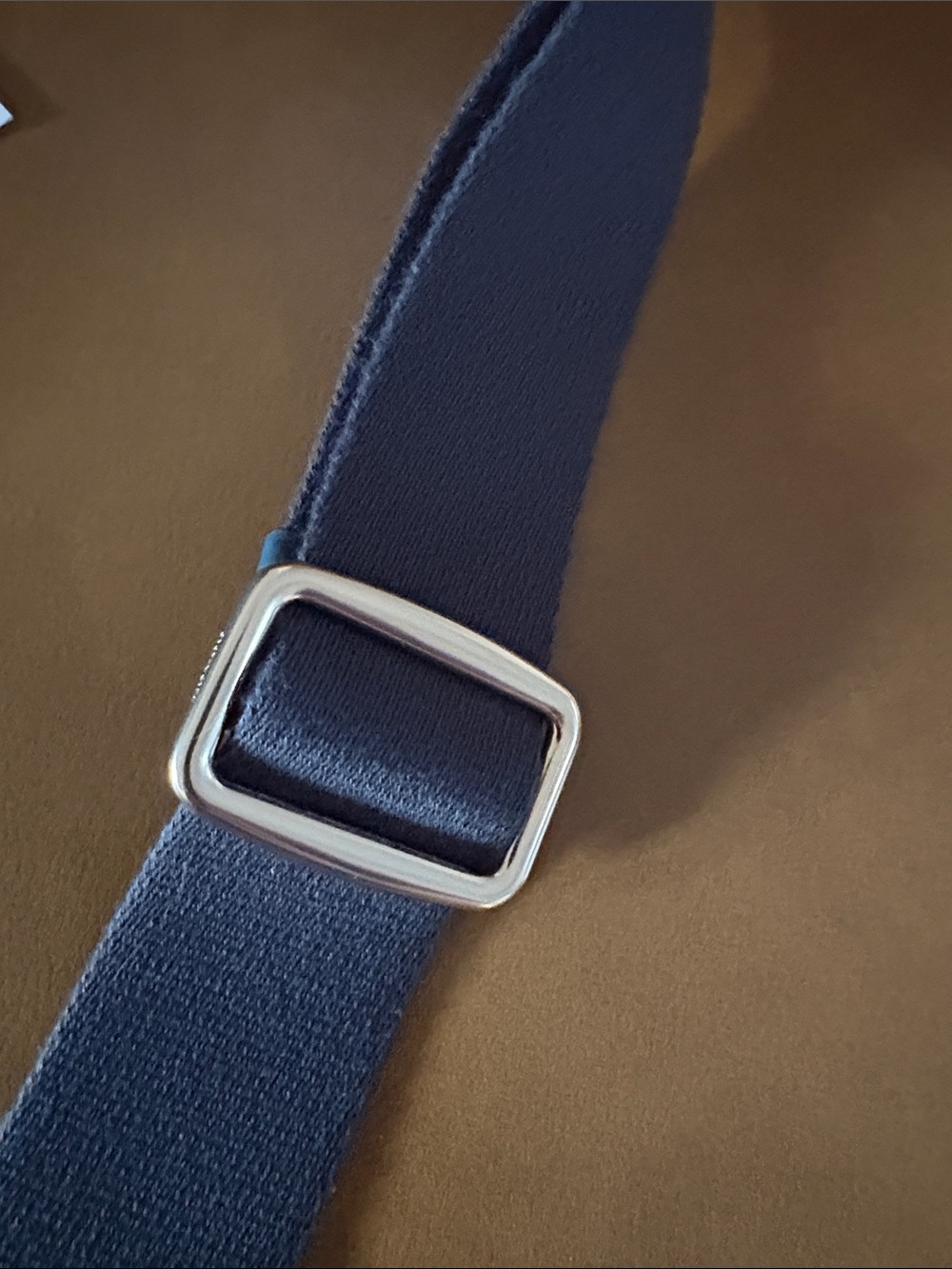 Coach Smith Tote Denim Colored Pebbled Leather Handles Adjustable Guitar Strap - Picture 7 of 12